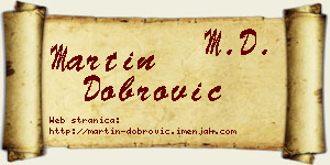 Martin Dobrović vizit kartica